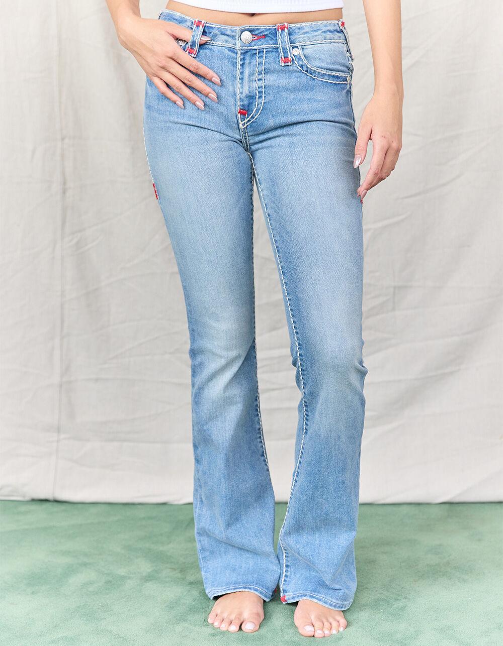 TRUE RELIGION Becca Mid Rise Super T Bootcut Womens Jeans Product Image