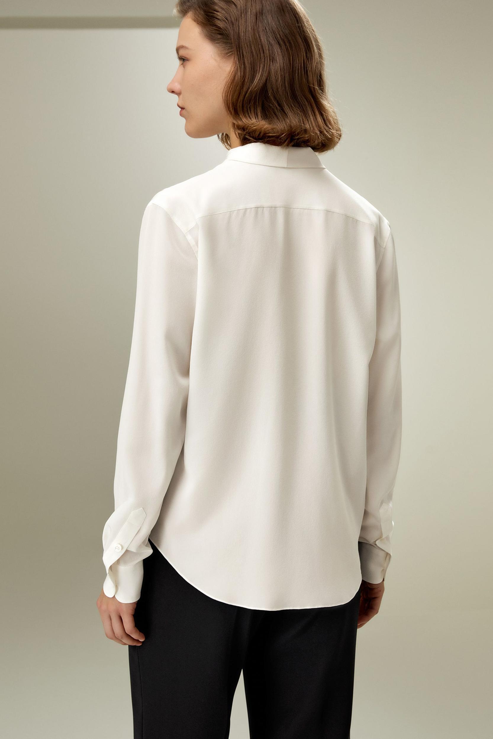 Silk Bowtie Blouse Product Image