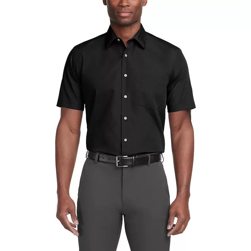 Mens Van Heusen Poplin Short Sleeve Dress Shirt Product Image