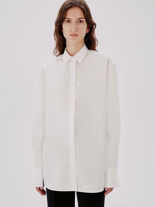 Another Tomorrow OVERSIZED MENS SHIRT in White at Nordstrom, Size X-Small It Product Image