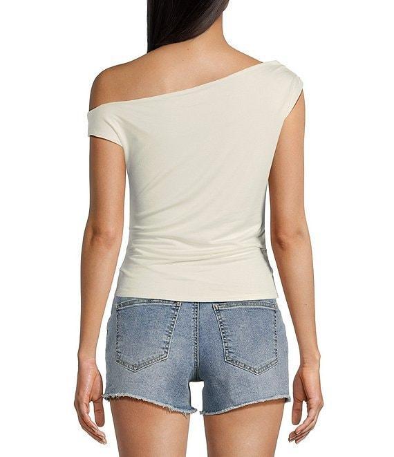 Originality Cowl Neck One-Shoulder Top Product Image