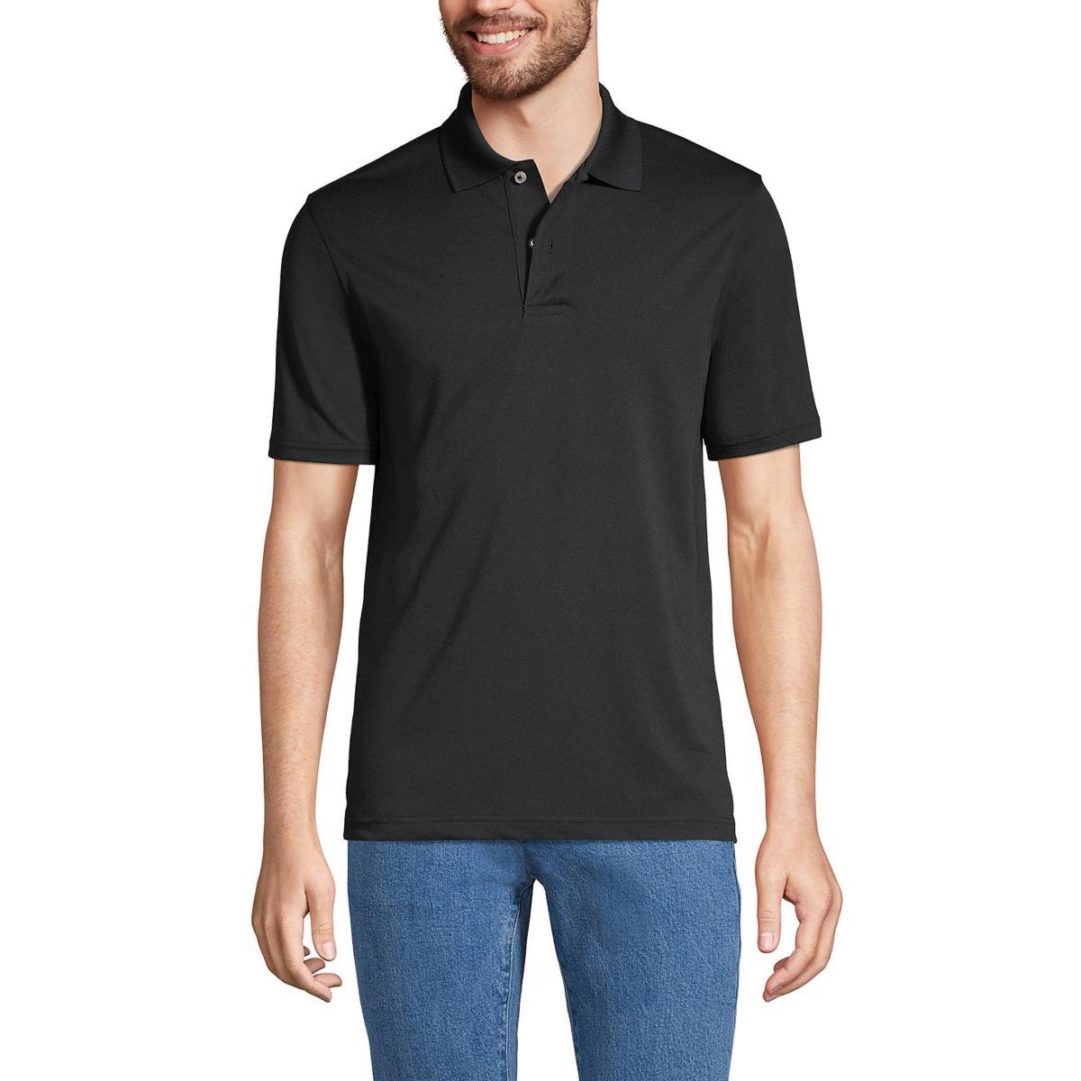 Men's Big Lands' End School Uniform Short Sleeve Polo, Size: 4XB, Rich Red Product Image