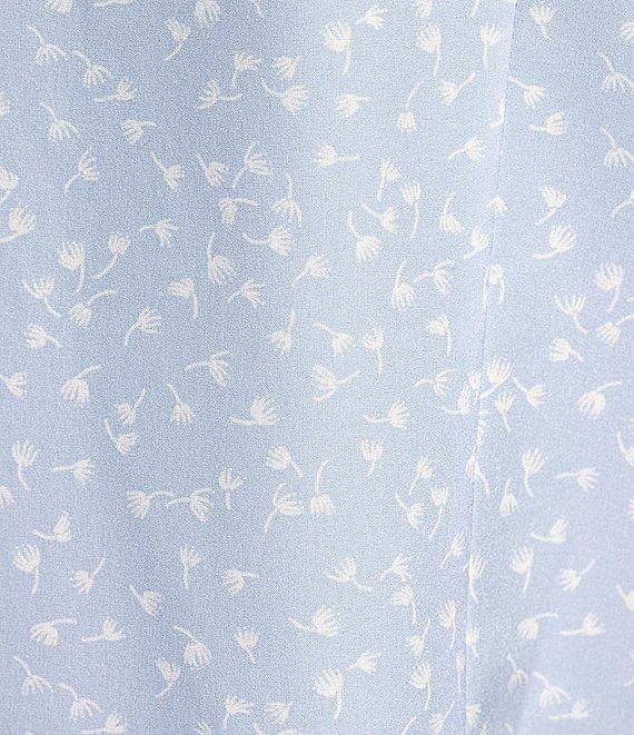Murano Slim Fit Performance Stretch Printed Long Sleeve Woven Shirt Product Image
