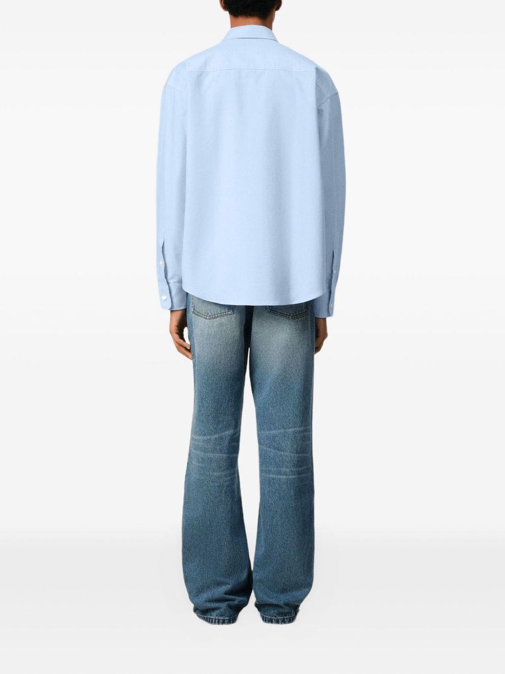logo-embroidered poplin shirt Product Image