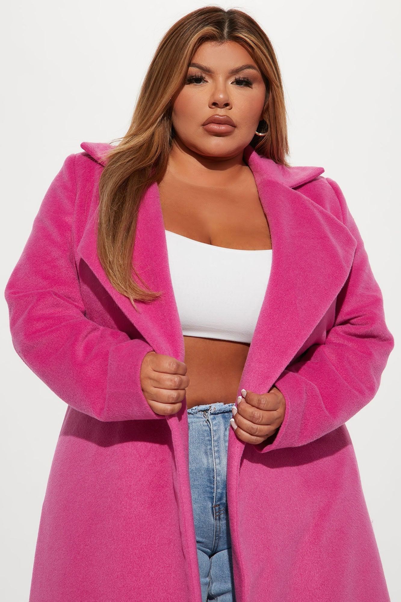 Soho Chic Coat - Pink Product Image
