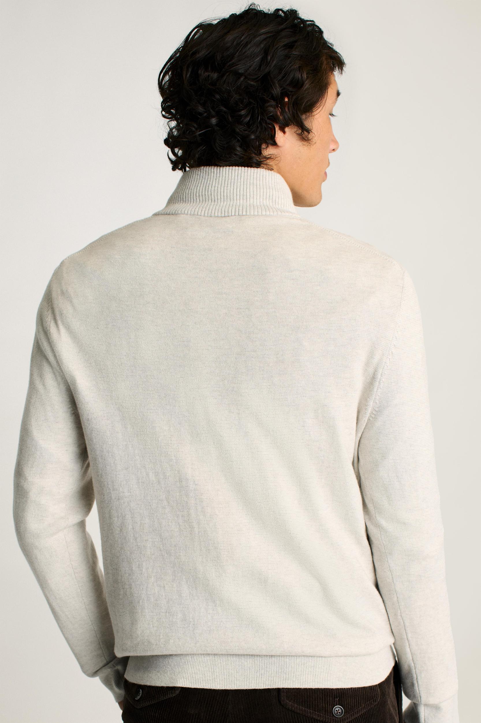 Washable Cotton Cashmere Half-Zip Product Image