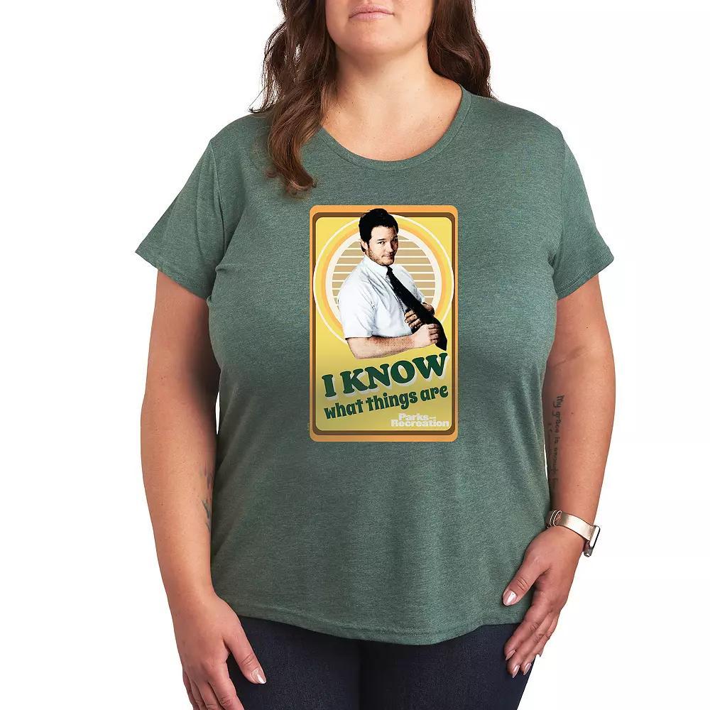 Plus Parks and Recreation I Know Graphic Tee, Womens Product Image
