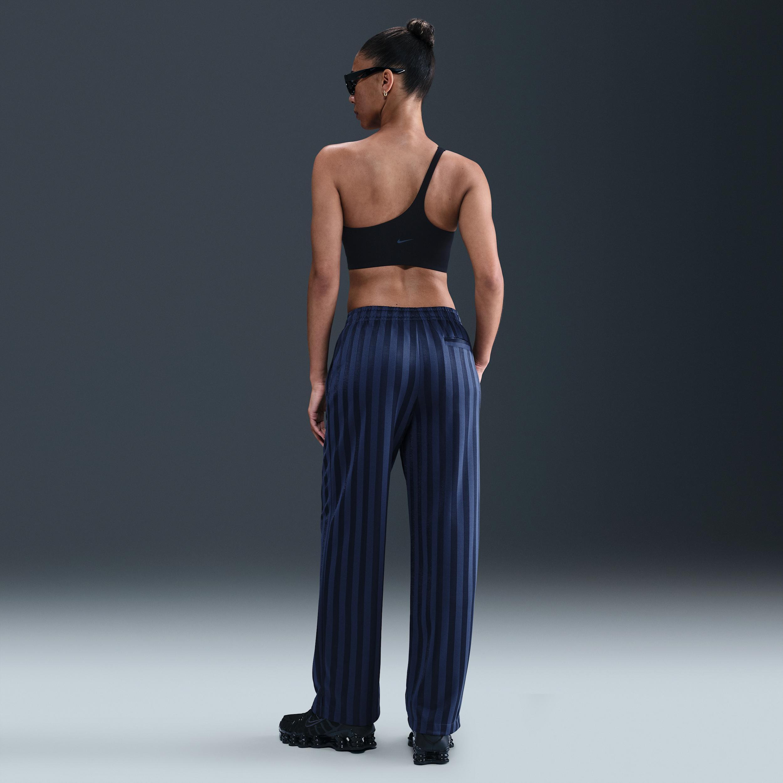 Women's Nike Sportswear Mid-Rise Loose Jacquard Striped Track Pants Product Image