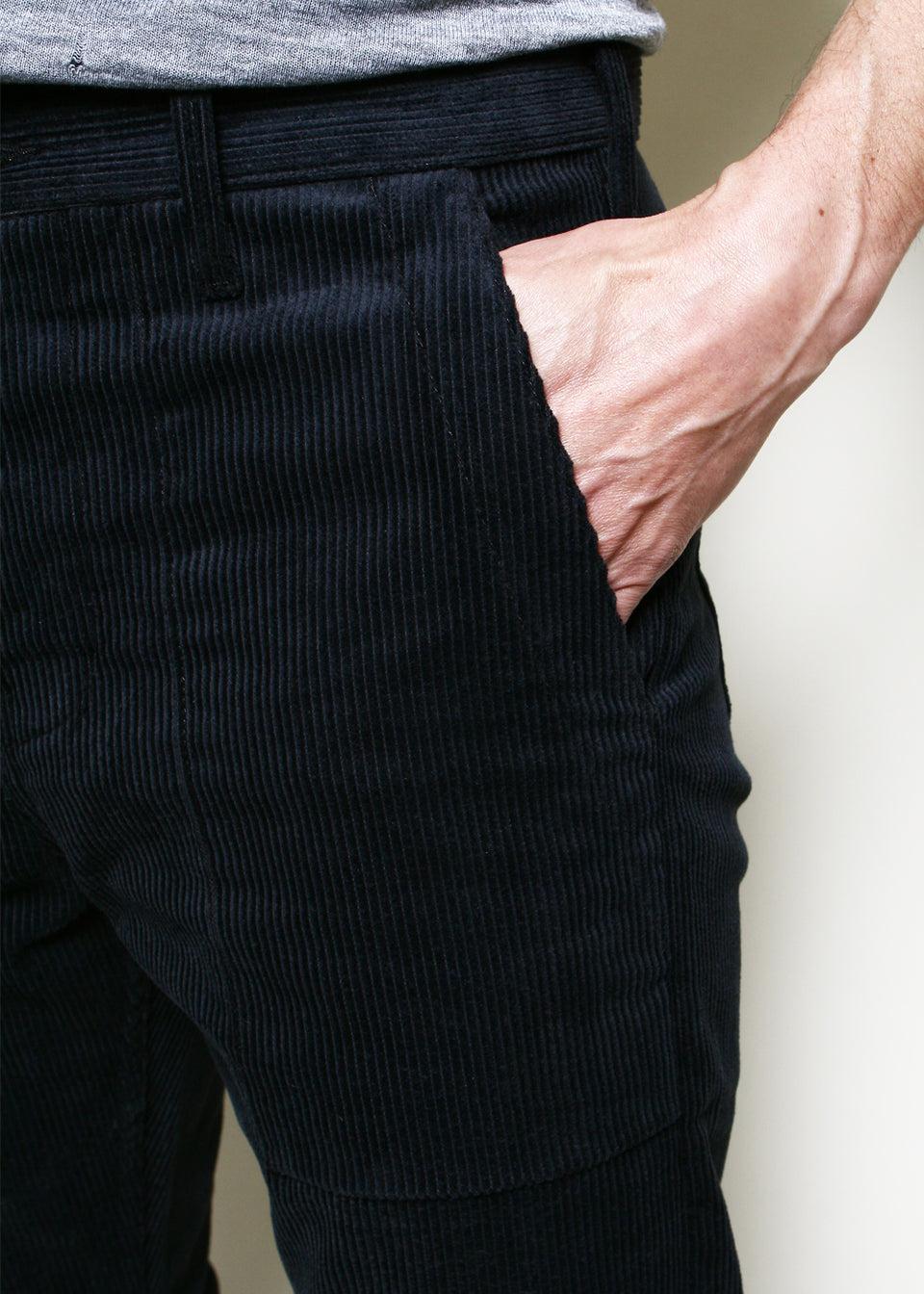 Fatigue Pants // Black Corduroy Product Image