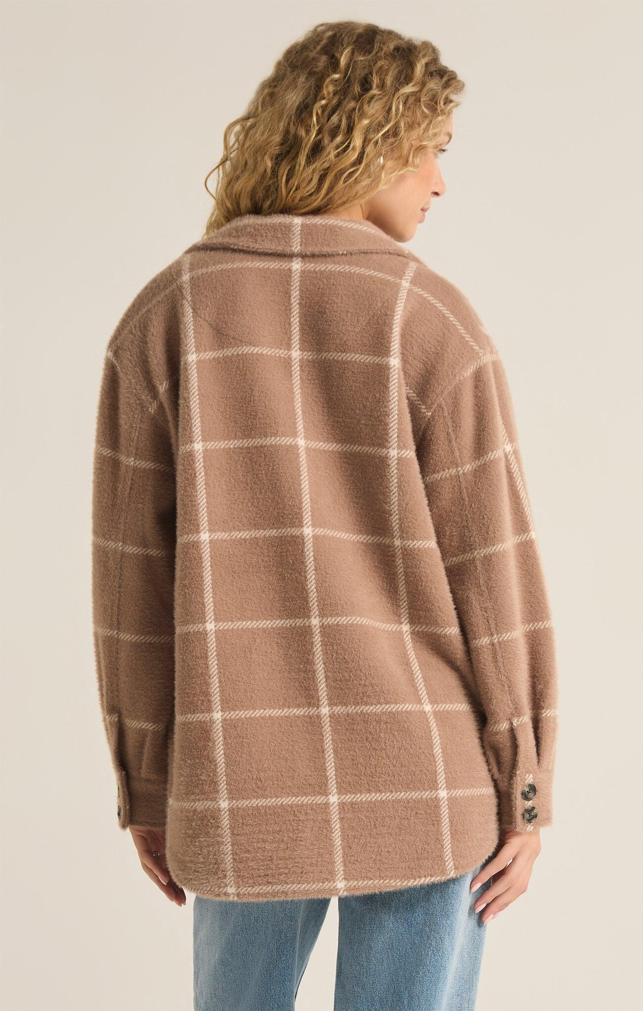 PLAID TUCKER SHIRT JACKET Product Image