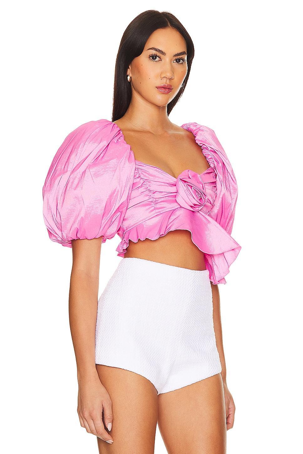 Judith Crop Blouse For Love & Lemons Product Image