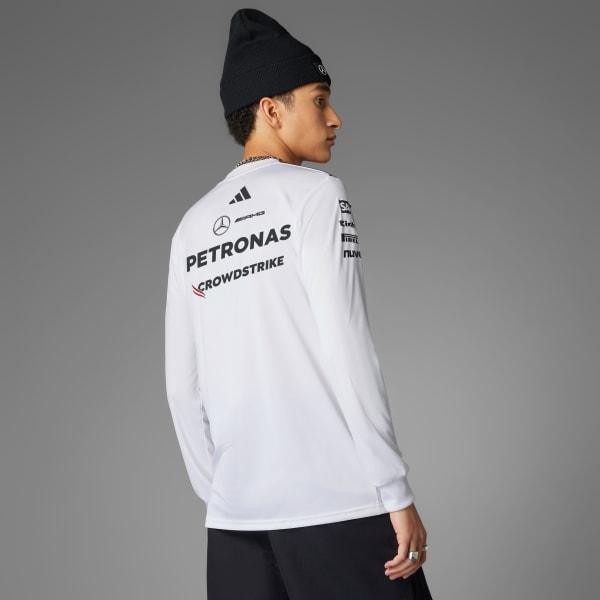 adidas MERCEDES - AMG PETRONAS FORMULA ONE TEAM DRIVER JERSEY White L Mens Product Image
