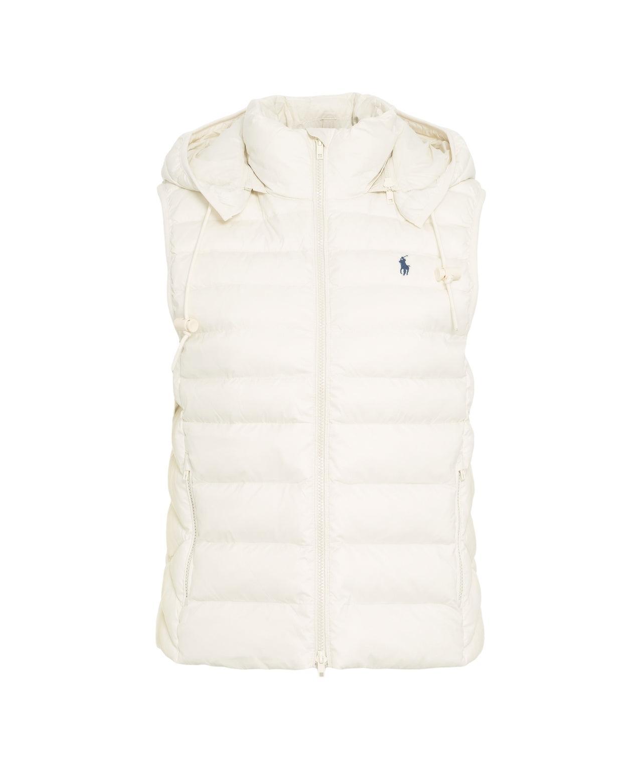 Quilted vest with hood Product Image