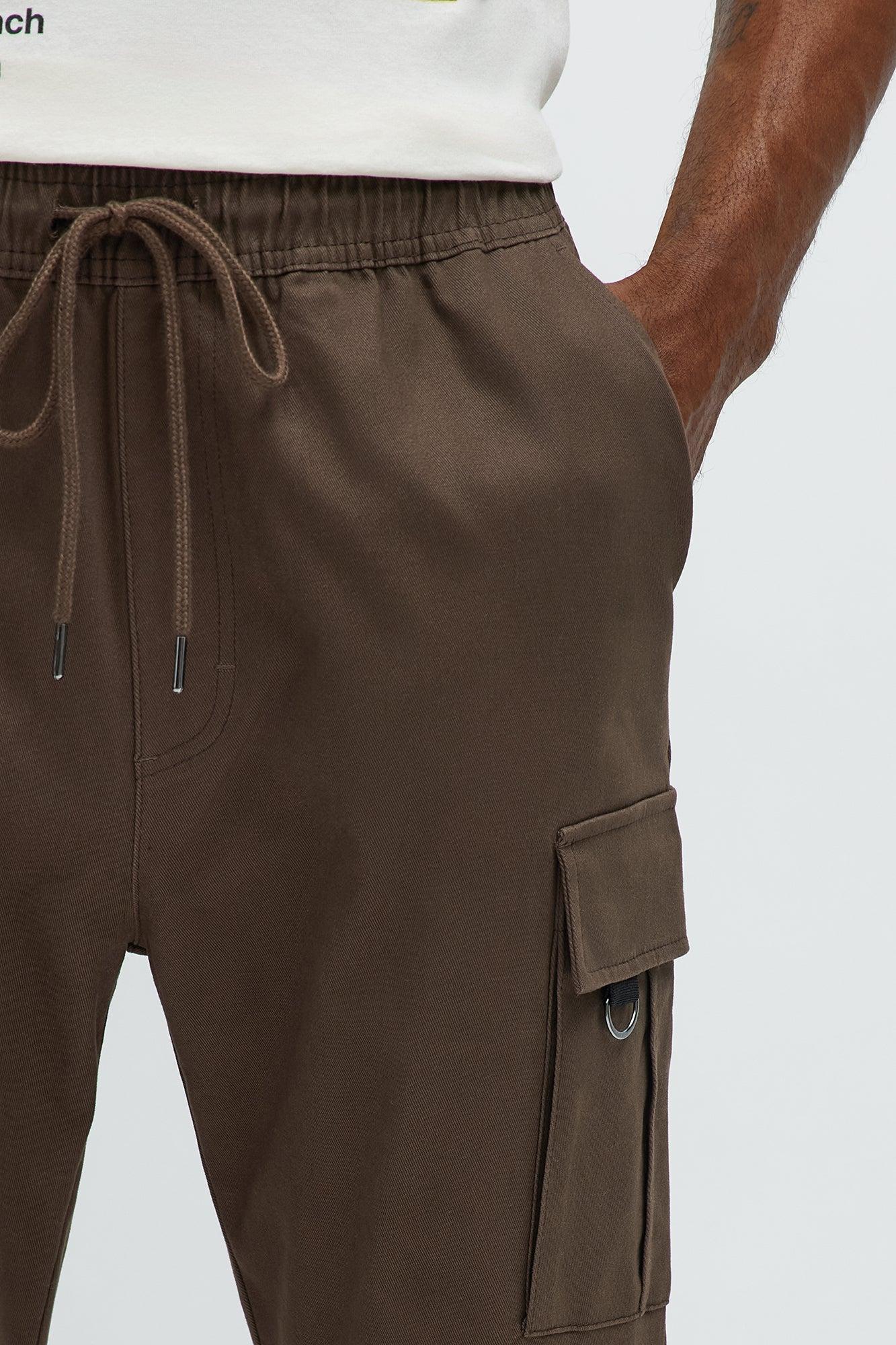 Slim Double It Cargo Pants - Brown Product Image