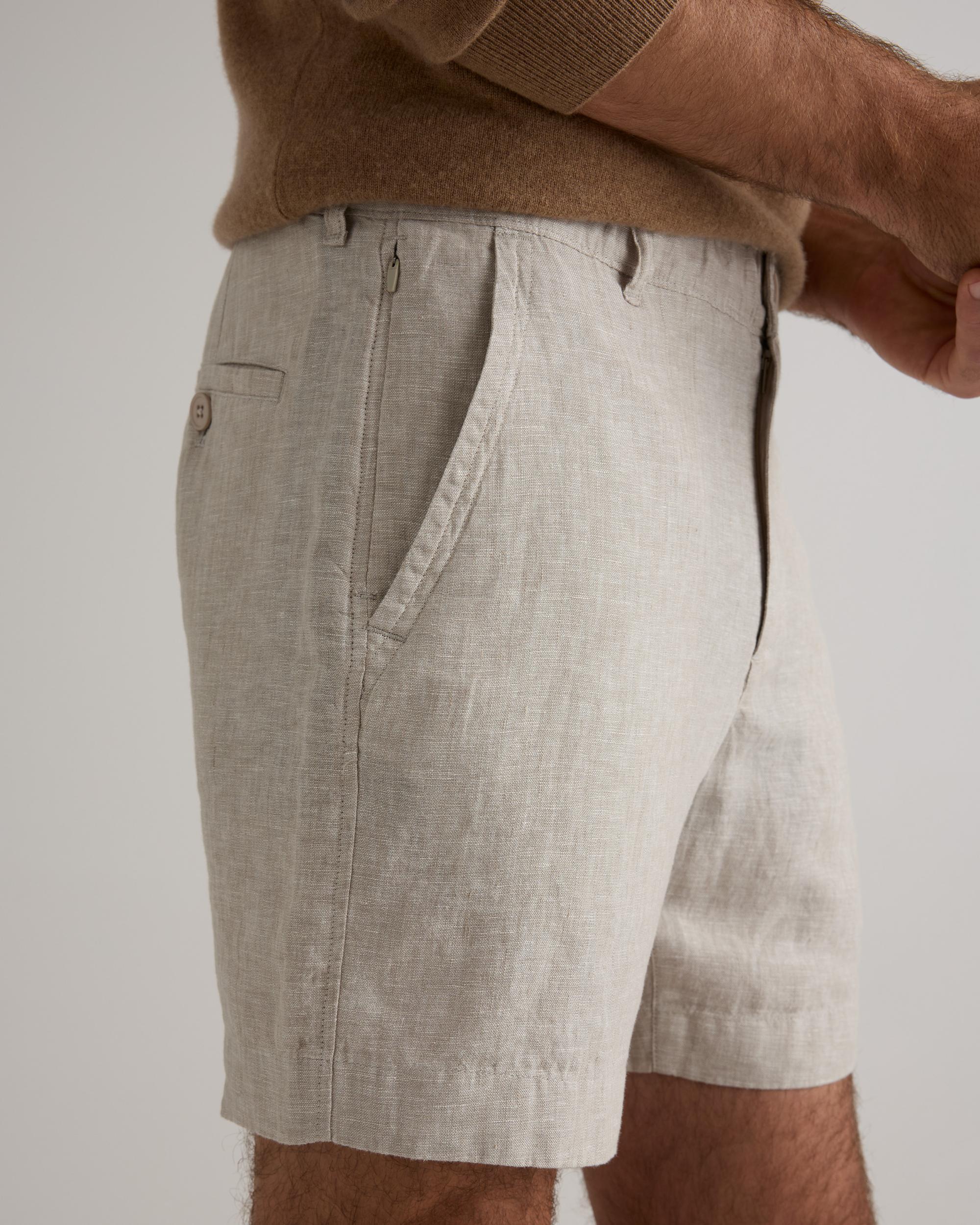 Quince | Men's 100% European Linen 7" Trouser Shorts Product Image
