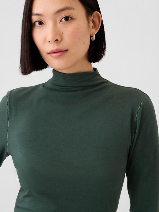 Featherweight Cropped Turtleneck Product Image