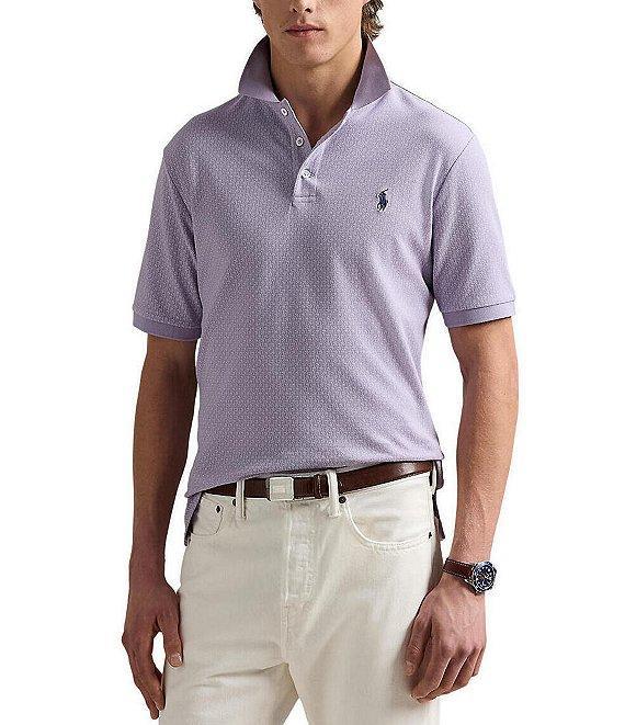 Polo Ralph Lauren Classic Fit Stretch Mesh Mallet Print Short Sleeve Polo Shirt Product Image