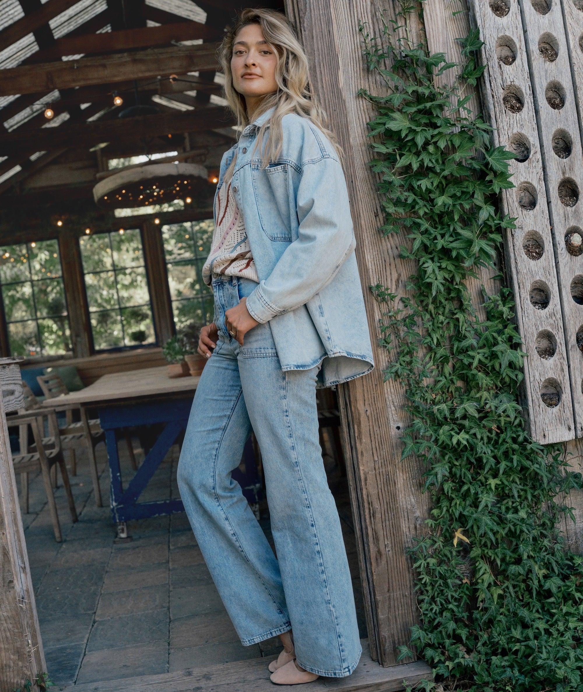Bridget Denim Flare Pant Product Image