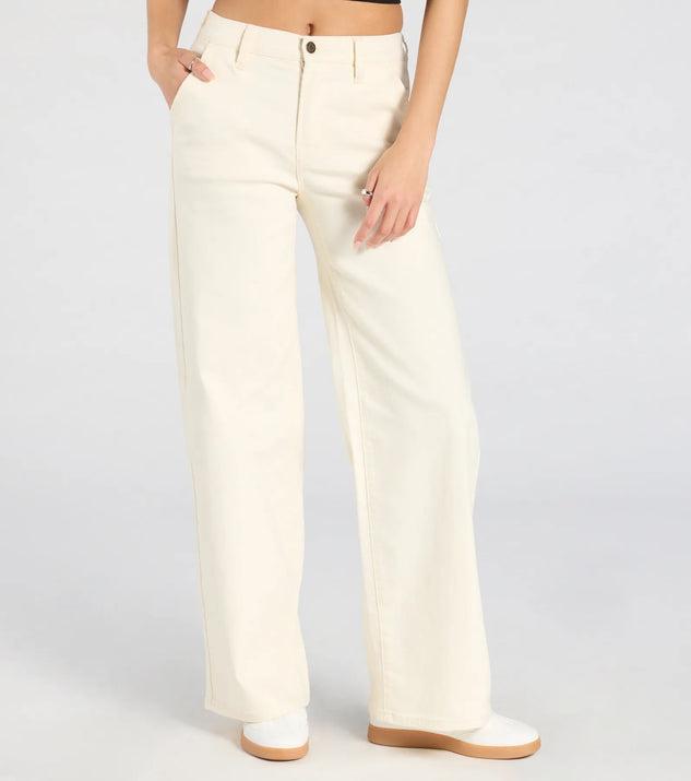 Perfect Day High-Rise Straight Leg Denim Jeans Product Image