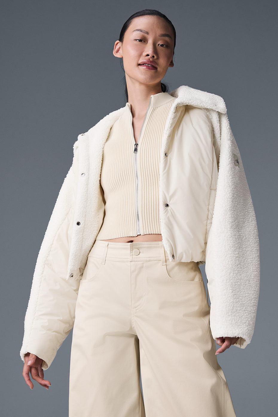Sherpa Cozy Escape Puffer - Ivory/Ivory Product Image