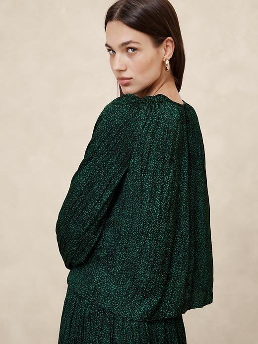 Crystal Pleated Blouse Product Image
