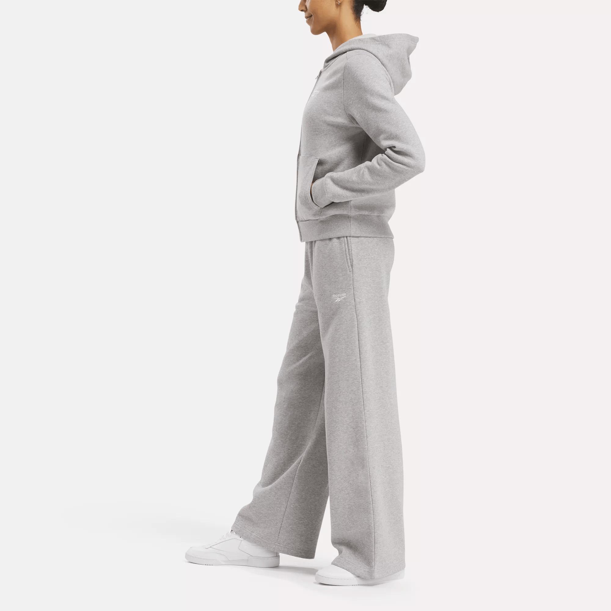 Women's Reebok Identity Small Logo Fleece Wide Leg Pants Female Product Image
