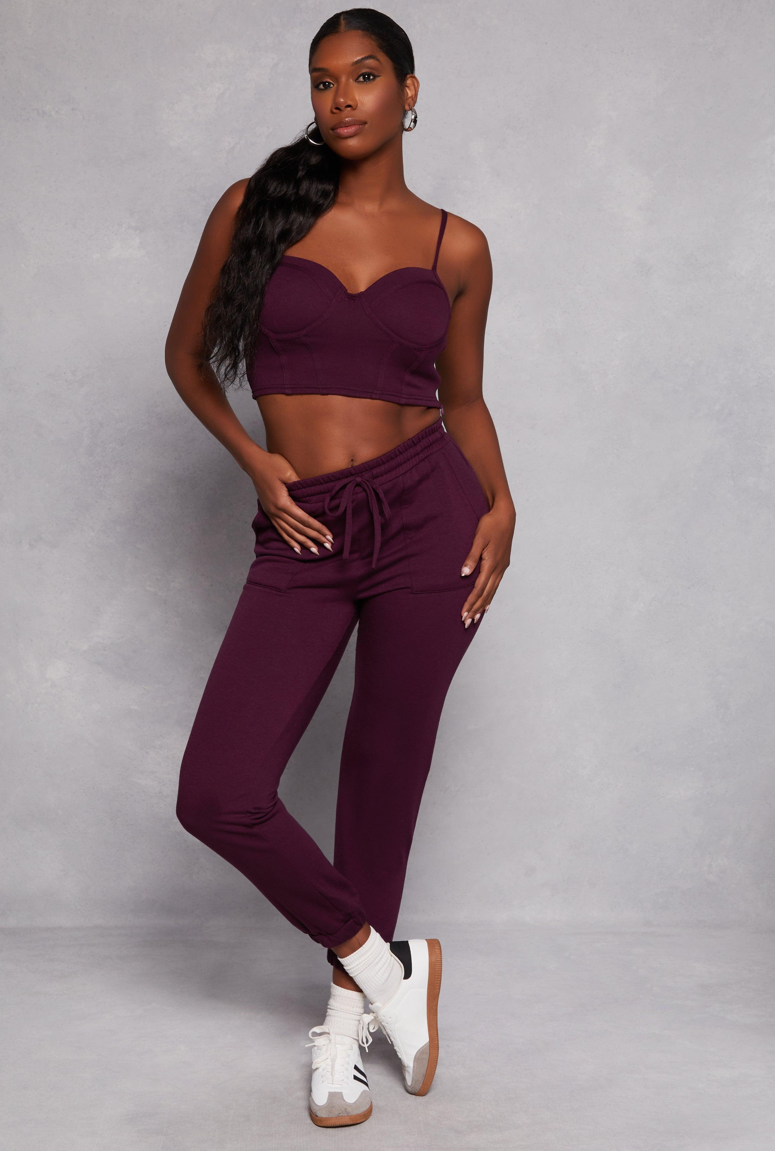 Womens Haute Monde High Waist Drawstring Joggers Product Image