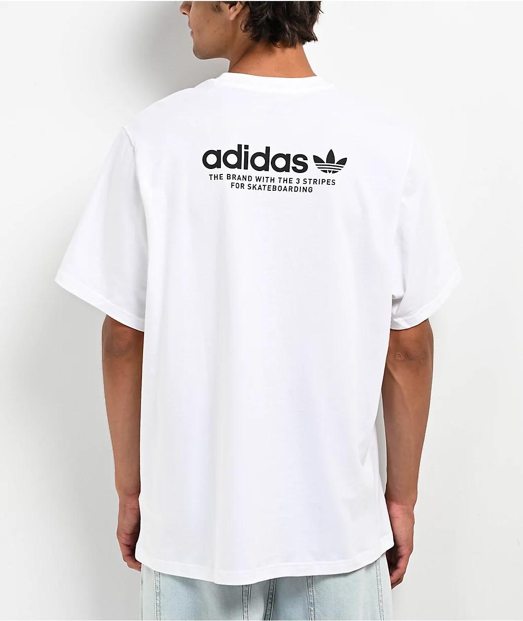 adidas Skate 4.0 Logo White T-Shirt Product Image