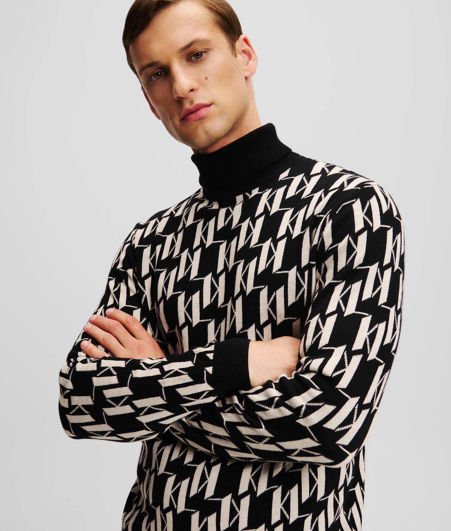 KL MONOGRAM ROLLNECK SWEATER Product Image
