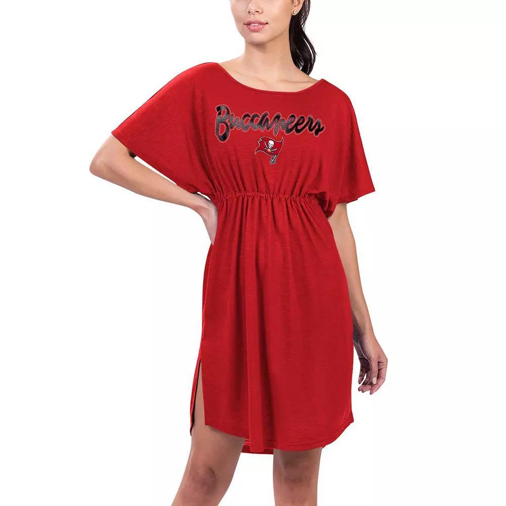 Women's G-III 4Her by Carl Banks Red Tampa Bay Buccaneers Versus Swim Coverup, Size: 2XL Product Image