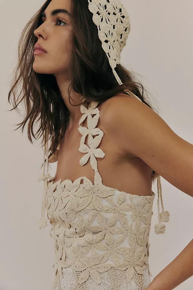 PatBo Natural Crochet Midi Dress Product Image
