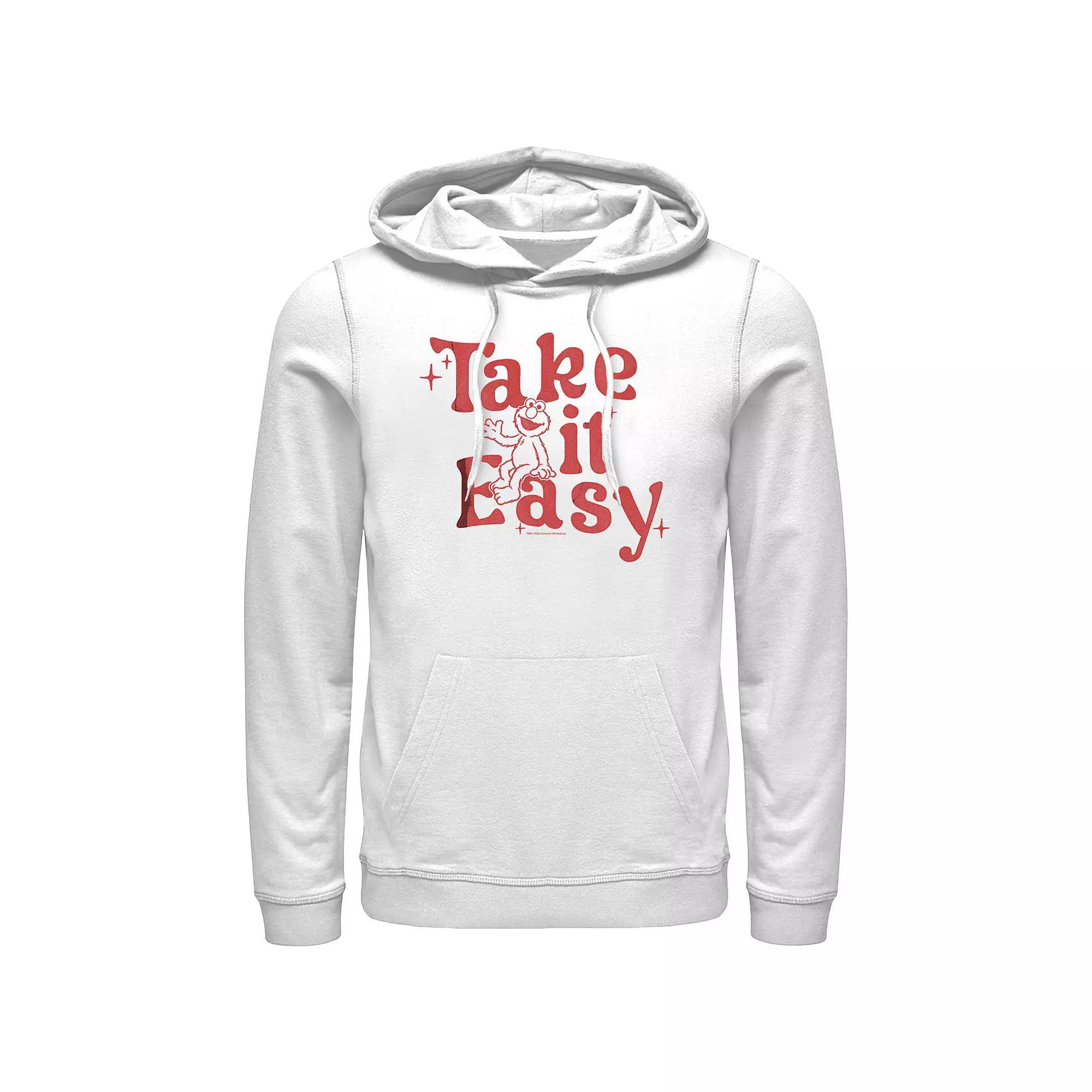 Men's Sesame Street Take It Easy Graphic Hoodie, Size: Large, White Product Image