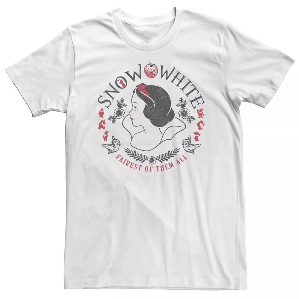 Big & Tall Disney Snow White Fairest Of Them All Profile Tee, Men's, Size: XL Tall Product Image