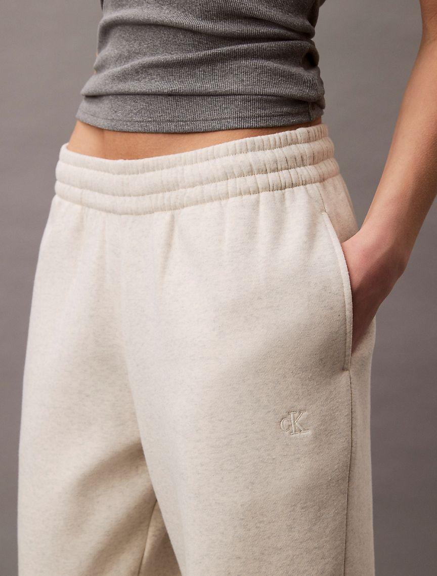 Calvin Klein Womens Archive Logo Fleece Joggers - Grey - L Product Image