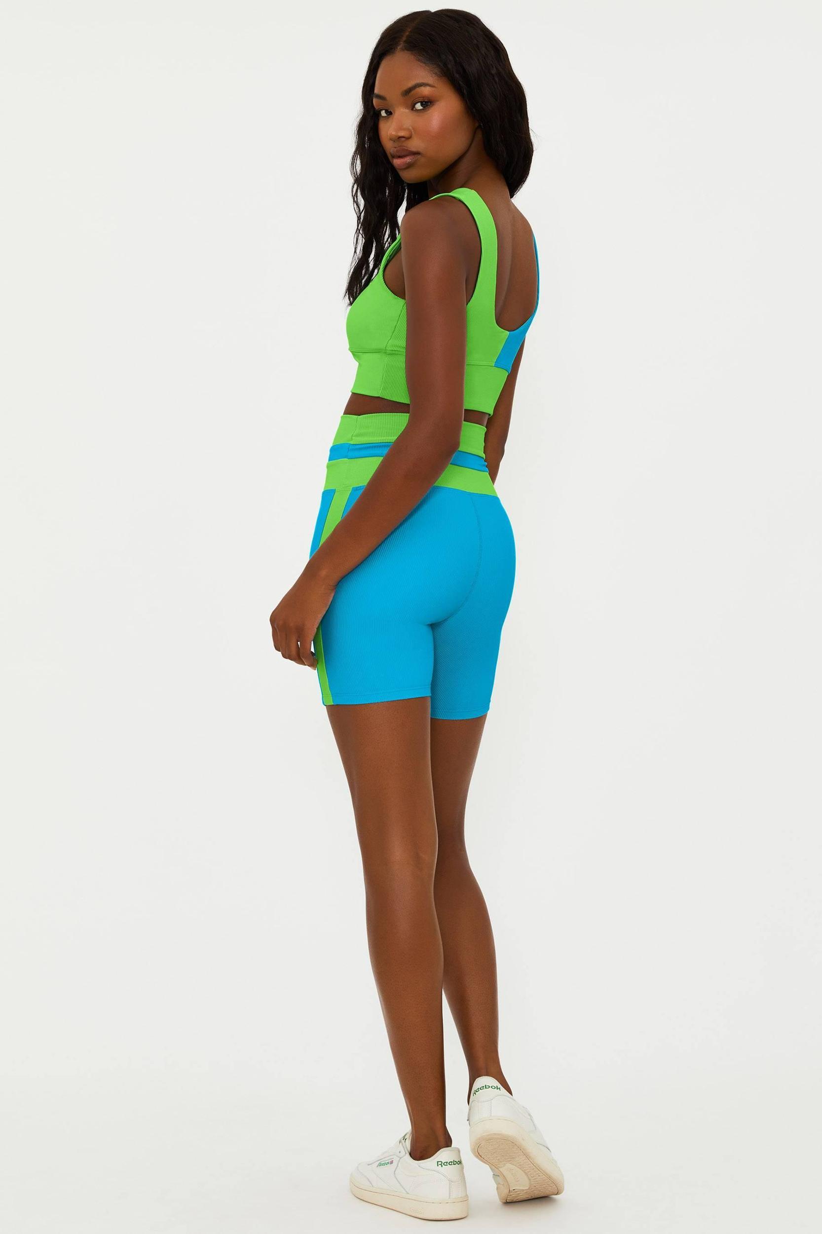 Samantha Short Palm Green Colorblock Product Image