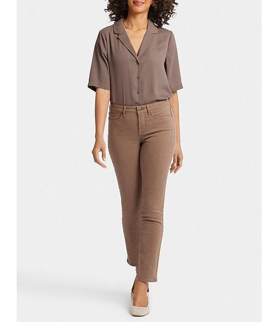 NYDJ Sheri Mid Rise Slim Leg 5-Pocket Stretch Denim Jeans Product Image