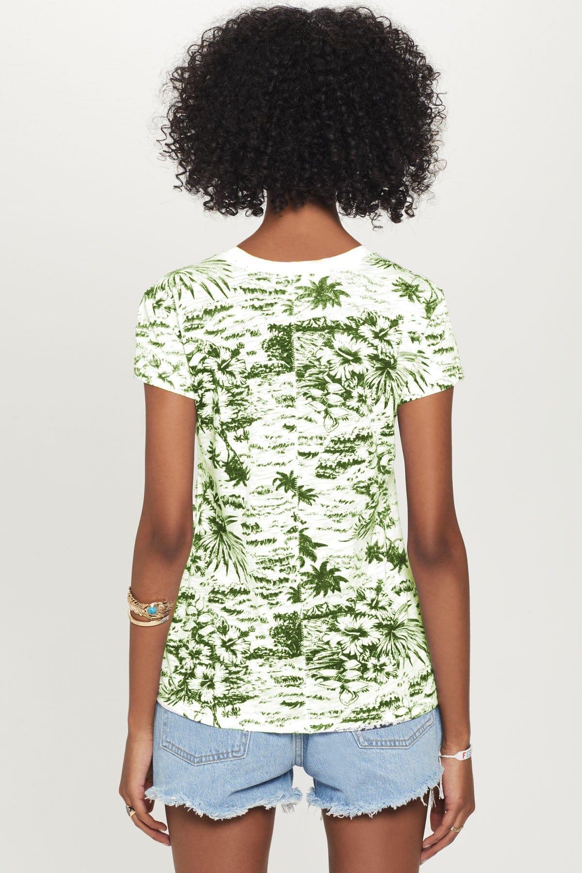 Goldie Palm Island Ringer Tee in Limoges Product Image