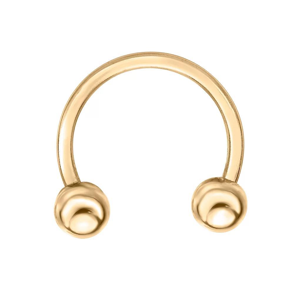 Lila Moon 14k Gold Universal Hoop Ring, Women's, Yellow Product Image