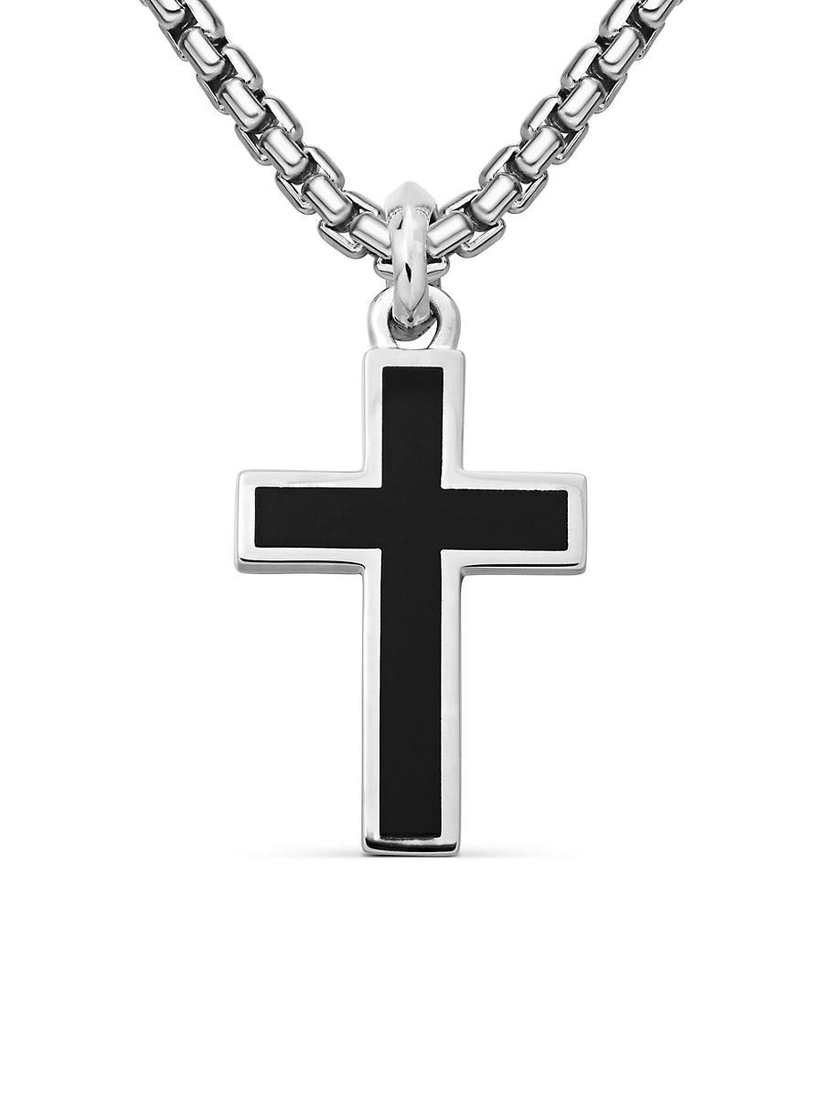 Mens Exotic Stone Cross Black Onyx Product Image