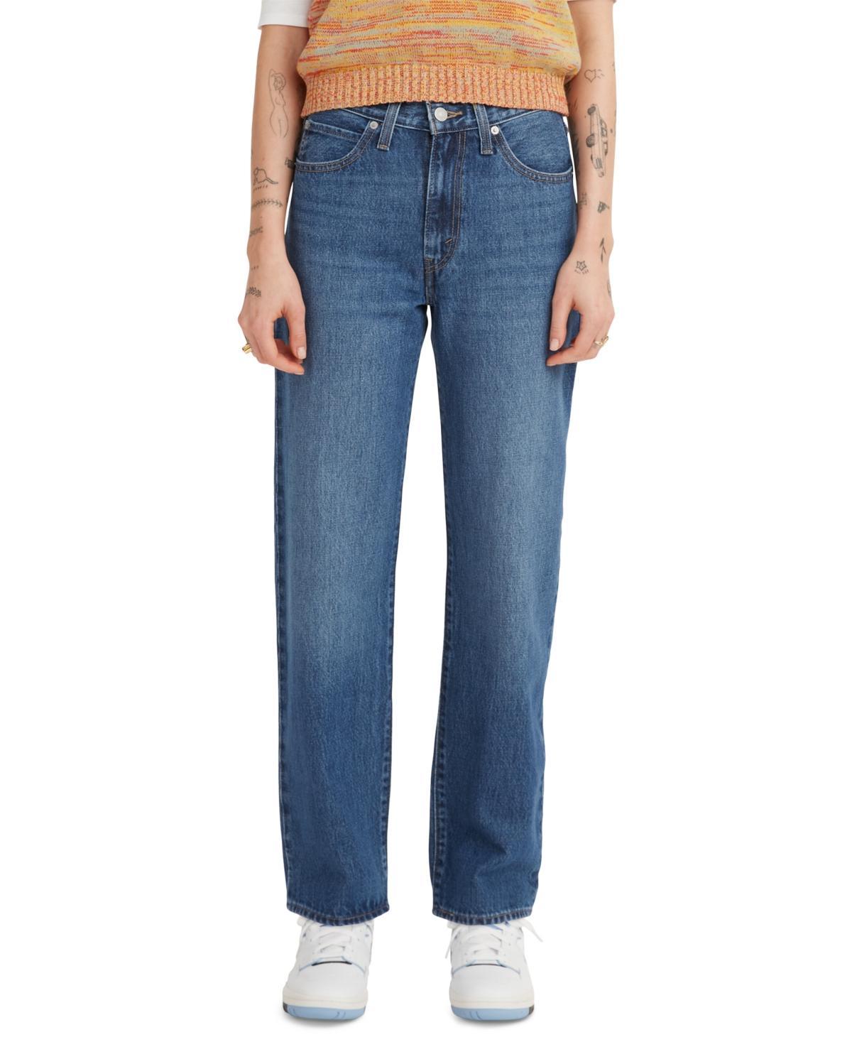 Levi's® Women's Mid-Rise '94 Baggy Jeans - Granite State 31: Cotton Denim, Standard Fit, Straight Leg Product Image