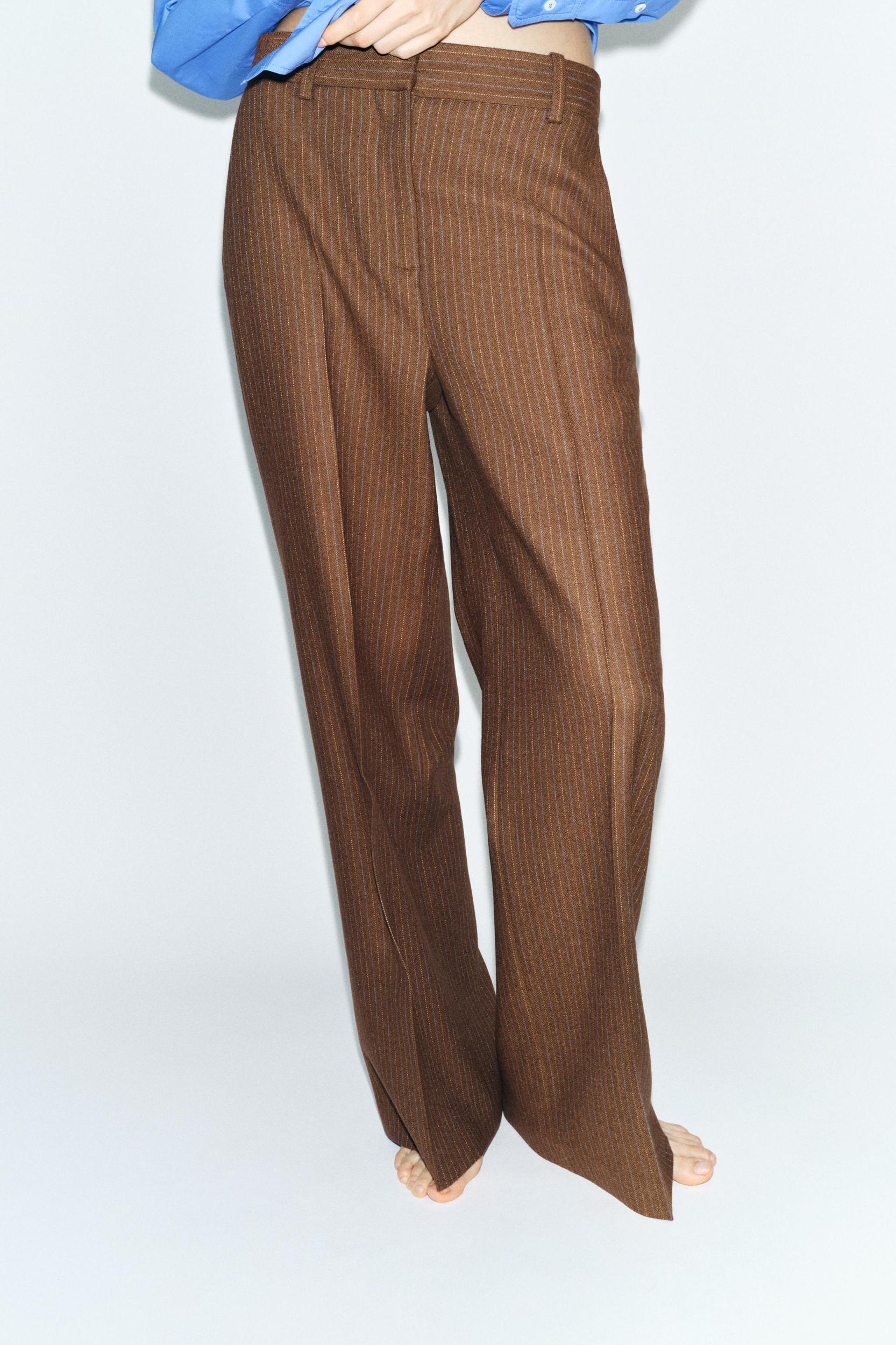 ZW COLLECTION MANTECO WOOL WIDE-LEG PANTS Product Image