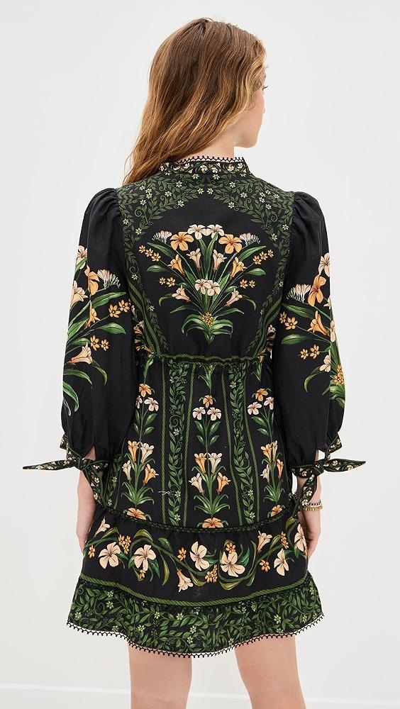 FARM Rio Flowers Arch Black Mini Dress | Shopbop Product Image