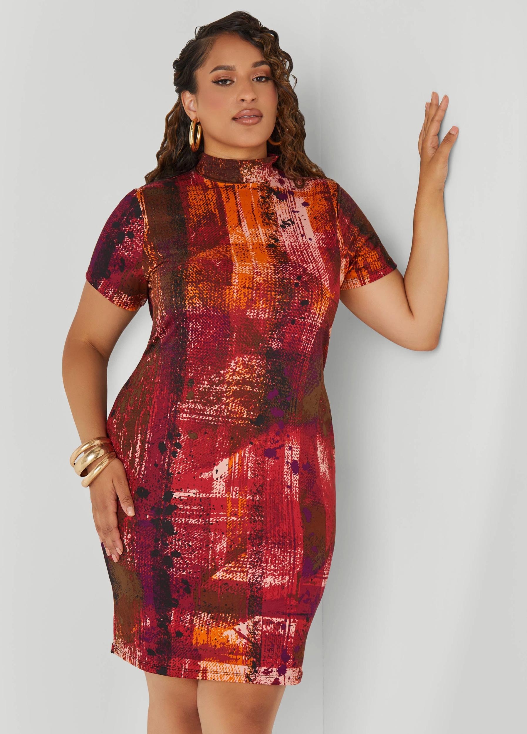 Printed Bodycon Dress Product Image