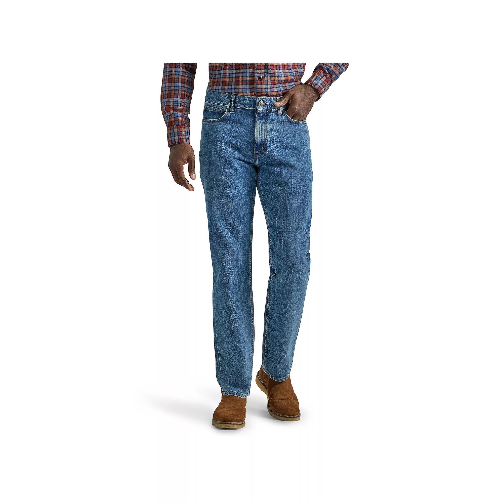 Mens Lee Legendary Relaxed-Fit Straight-Leg Jeans Pepper Grey Product Image