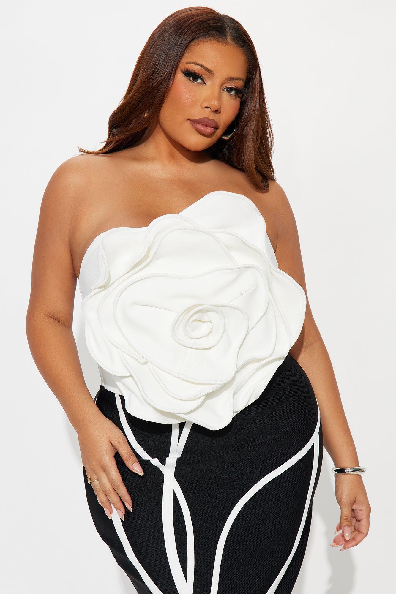Thea Bandage Maxi Dress - Black/White Female Product Image