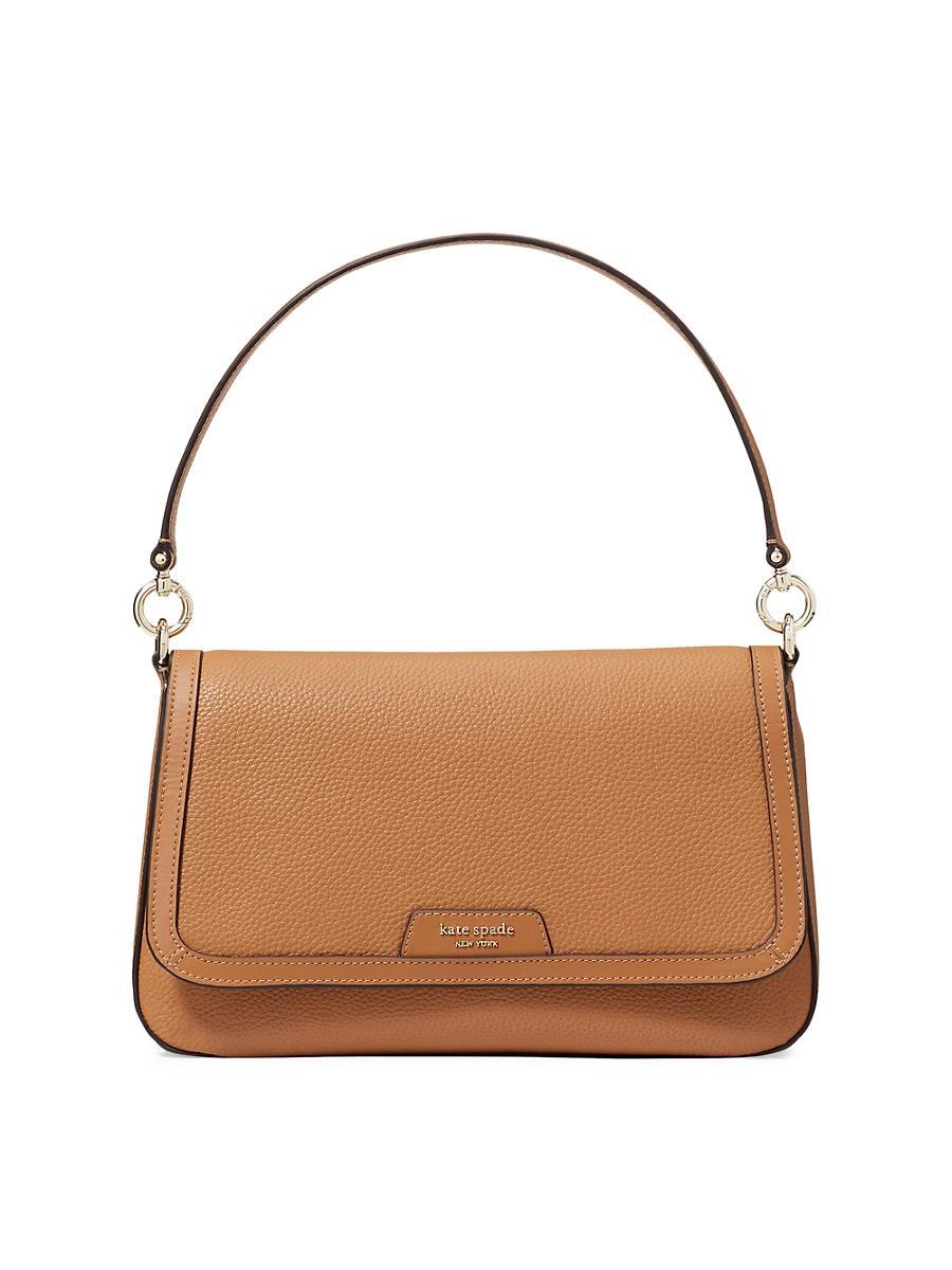 Womens Hudson Pebbled Leather Shoulder Bag Product Image