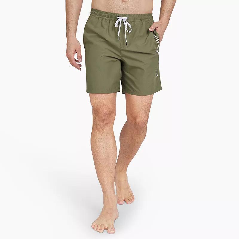 Men's Quiksilver 6.5" Behind the Waves Swim Trunks, Size: Small, Four Leaf Green Product Image