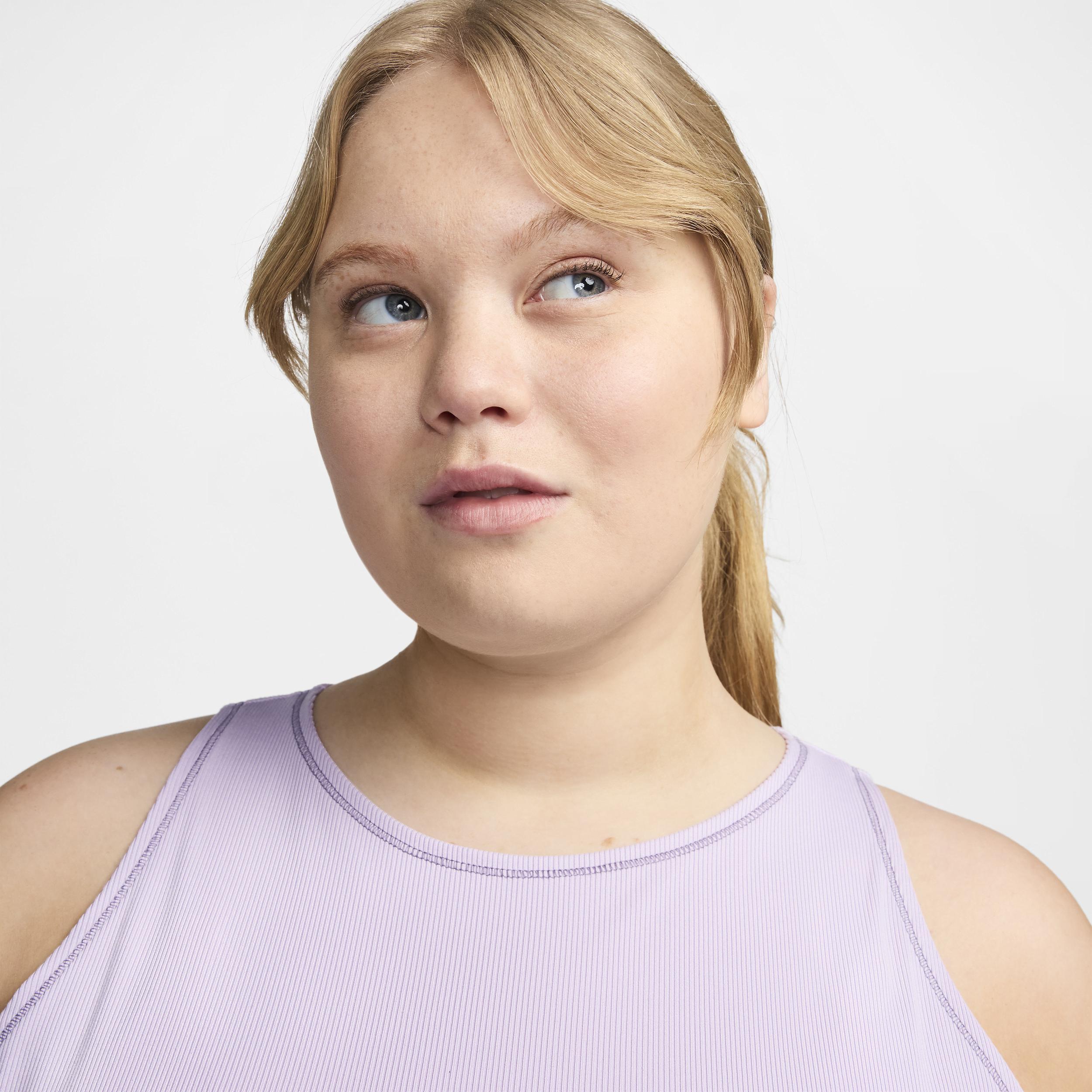 Nike One Fitted Women's Dri-FIT Ribbed Tank Top (Plus Size) Product Image