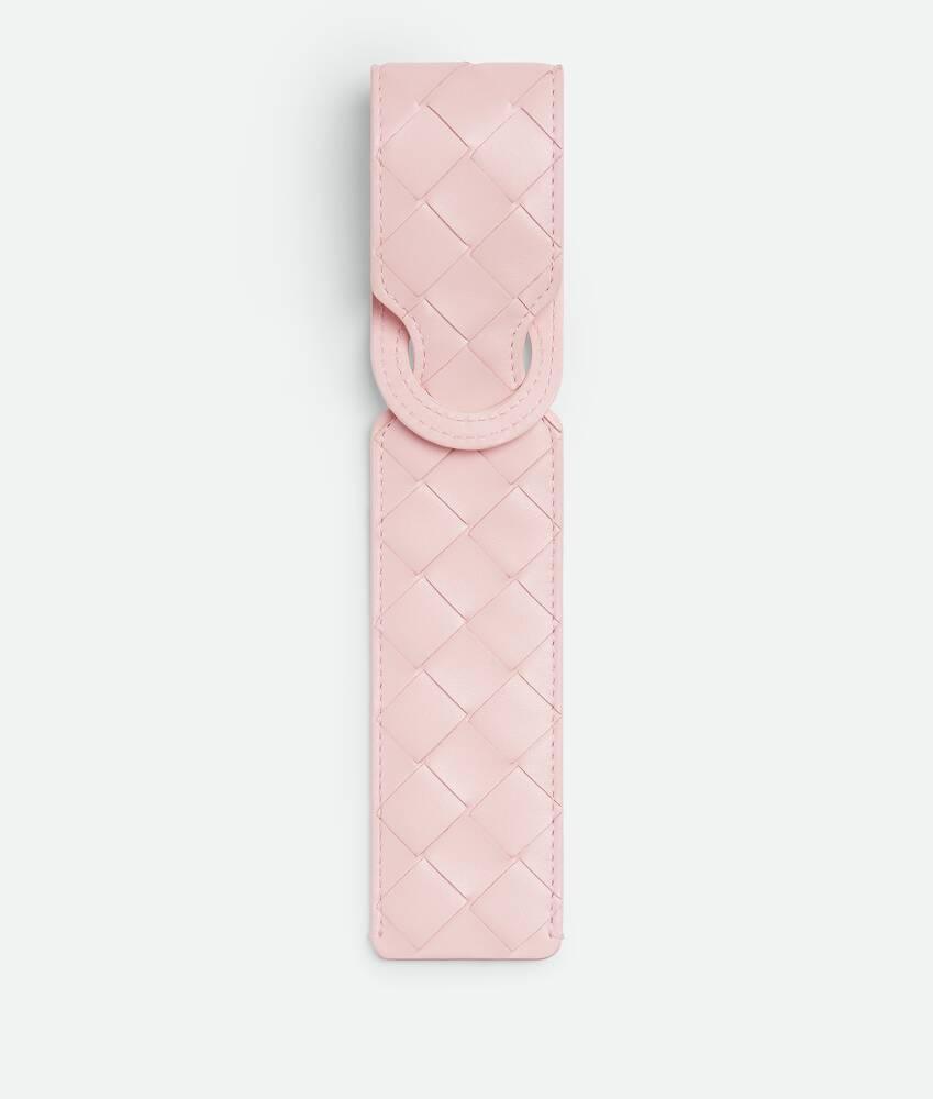 Men's Intrecciato Long Tag Holder in Rose Product Image