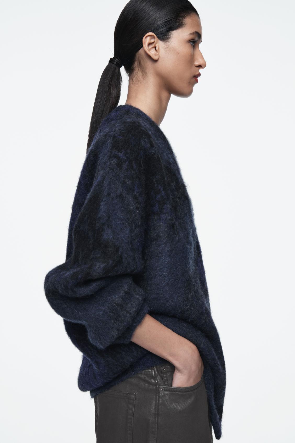ALPACA-BLEND JACQUARD CARDIGAN Product Image